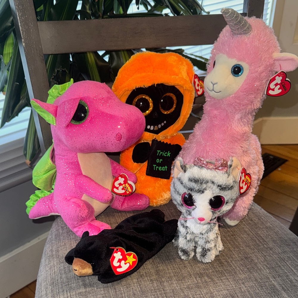 Beanie TY Plush lot 5 different plush